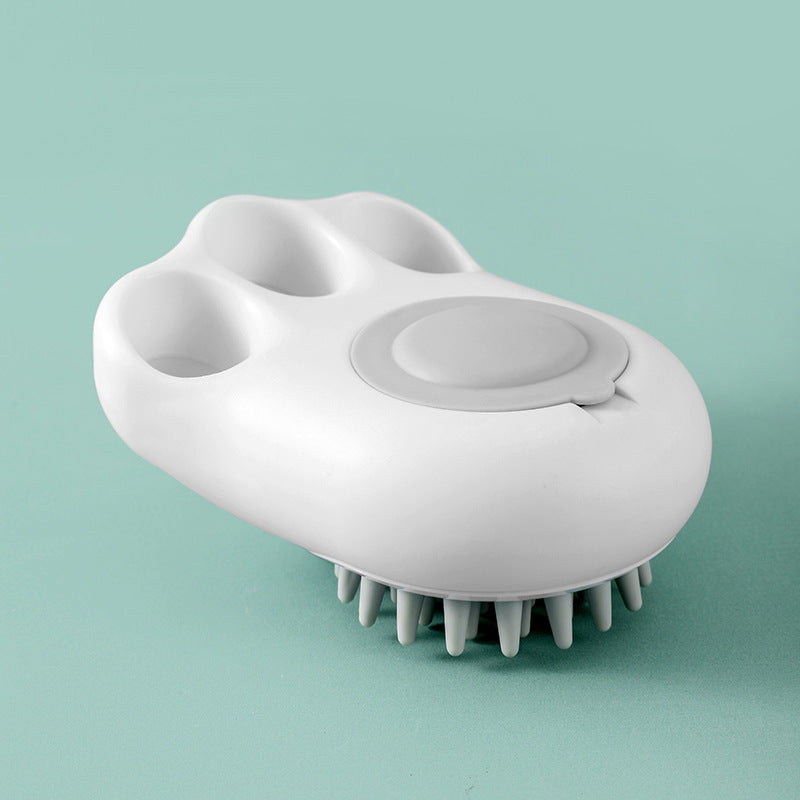Durable Cat Paw Bath Brush Fine Foaming Labor-saving Cartoon Shape