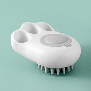 Durable Cat Paw Bath Brush Fine Foaming Labor-saving Cartoon Shape